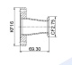 ������� ���������� � KF16 (NW16) �� CF35/40 (CF2,75"), ����������� ����� 304L