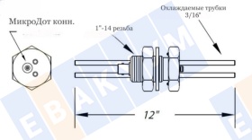 MCV-100-001 S-18 ��������� ���� ���� baseplate ��� ��������� ��������� 1� (25,4 ��) 1 ������������� ������ Microdot � ��������� �������, 1 ������������� ������ BNC � ����������� �������, 2 ������ ��������� 3/16"