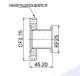 ������� ������ � KF25 (NW25) �� CF35/40 (CF2,75"), ����������� ����� 304L