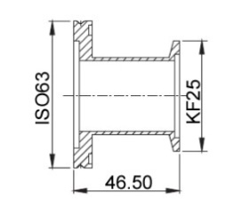    ISO63  KF25 (NW25),   304L