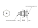 A241 ��������� ������������� ���� Microdot - BNC, ������ Baseplate 1�