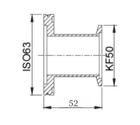    ISO63  KF50 (NW50),   SS304L, 