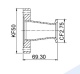 ������� ���������� � KF50 (NW50) �� CF35/40 (CF2,75"), ����������� ����� 304L