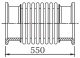 ������� ��������� ������� � ������� KF40 (NW40) ������ 550 ��, ����������� �����