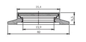      KF25 (NW25),   SS304,  7056