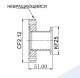������� ������ � KF25 (NW25) �� CF25 (CF2,12"), ����� 51 ��, ����������� ����� 304L