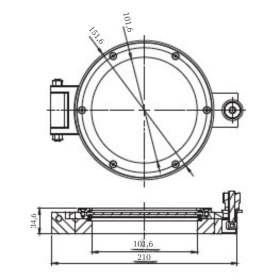 ����� ��������� �������� ������� �� ������ CF100 (CF6") �� ��������� �����, ����� 304, ���������� ����� �����