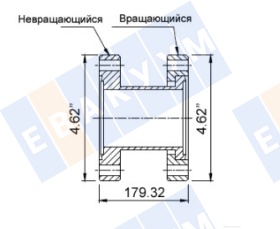 �������� � �������� (�������) CF80 (CF4,62") ������ 179,32 ��, ����������� ����� 304L
