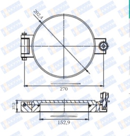 ����� ��������� �������� ������� �� ������ CF160 (CF8") ��� ���������� ����, ����� 304, ���������� ����� �����