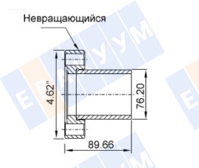 �������� � ������� (�����������) CF80 (CF4,62"), ����� ��������� 3 �����, ����� 89,66  ��, ����������� ����� 304L