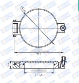 ����� ��������� �������� ������� �� ������ CF100 (CF6") ��� ���������� ����, ����� 304, ���������� ����� �����