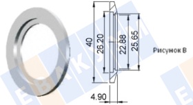 ������ KF25 (NW25) � ���������� ��� ����� 1 ����, ����������� ����� 304L, �����