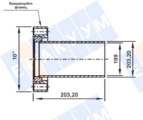 �������� � ����������� ������� (�����������) CF200 (CF10"), ����� ��������� 8 ������, ����� 203,2 ��, ����������� ����� 304L