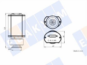 VSM79DL ��������������� ��������� ������ ������/��������������� ������ � �������� ������� � �������� �� ������ CF40, �������� ������ 0-10 � ��������������� � �������� ��������� RS485, 1000-5e-9 ����