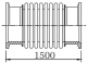 ������� ��������� ������� ��������� � ������� CF160 (CF8'') ������ 1500 ��, ����������� ����� 304L, �������������������