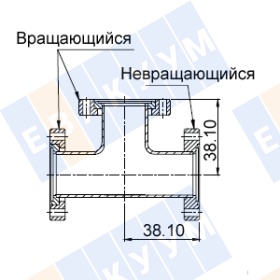 ������� � �������� CF16 (CF1,33") ������ 76,2 ��, ����������� ����� 304L