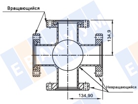 �������� � �������� CF100 (CF6'') ������ 269,8 ��, ����������� ����� 304L